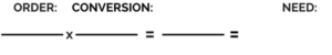 Dimensional Analysis Blog Set Up