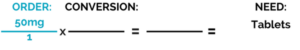 Dimensional Analysis Blog Set Up Step 2