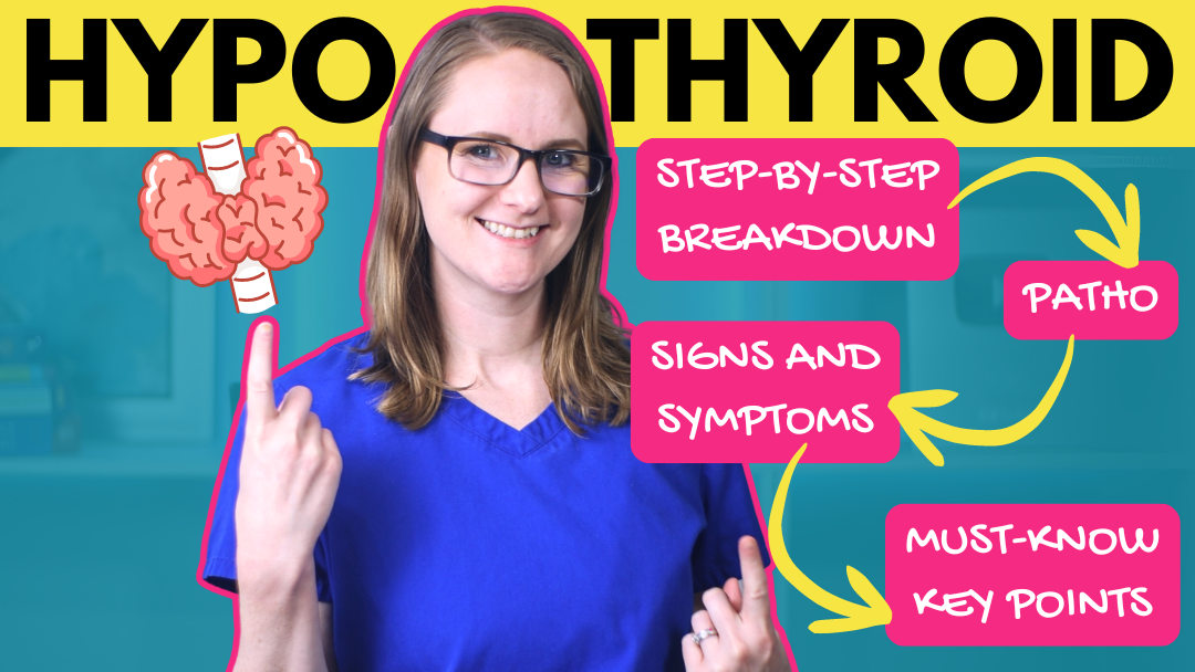 Hypothyroid Pathophysiology and Symptoms (Plus the MUST-KNOW Critical Thinking Points!)